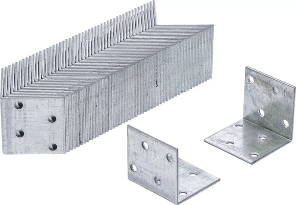 Vinkelbeslag | 40 x 40 x 40 x 2 mm | Sparförpackning | 50 st.. BGS Diy 80934-50