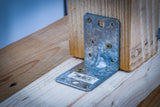 Vinkelbeslag | Med förstärkning | 70 x 70 x 55 x 2,5 mm | Sparförpackning | 25 st.. BGS Diy 80937-25