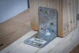 Vinkelbeslag | Med förstärkning | 70 x 70 x 55 x 2,5 mm. BGS Diy 80937