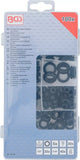 Gummi-Genomföringsmuffar-Sortiment | Tum | 180 delar. BGS 8112