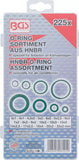 O-Ring-Sortiment | HNBR | Ø 3 - 22 mm | 225 delar. BGS 8121