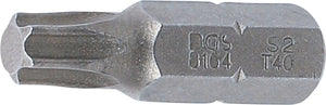 Bit | Längd 30 mm | Yttre sexkant 8 mm (5/16") | T-Profil (för Torx) T40. BGS 8164
