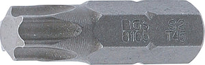 Bit | Längd 30 mm | Yttre sexkant 8 mm (5/16") | T-Profil (för Torx) T45. BGS 8165