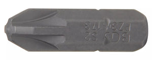 Bit | Längd 25 mm | Yttre sexkant 6,3 mm (1/4") | Krysspår PZ3. BGS 8173