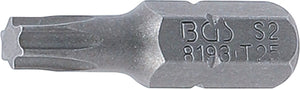 Bit | Längd 25 mm | Yttre sexkant 6,3 mm (1/4") | T-Profil (för Torx) T25. BGS 8193