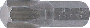 Bit | Längd 25 mm | Yttre sexkant 6,3 mm (1/4") | T-Profil (för Torx) T45. BGS 8197
