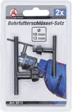 Chucknyckel-sats | Ø 10 - 13 mm | 2 delar. BGS Diy 8212