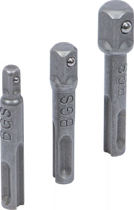 Adaptersats | SDS - 6,3 mm (1/4"), 10 mm (3/8"), 12,5 mm (1/2") | 3 delar. BGS 8214