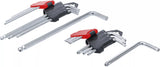 Vinkelnyckel-sats | lång | T-Profil (för Torx) T10 - T50 / inre sexkant 1,5 - 10 mm | 18 delar. BGS Diy 822