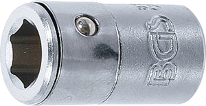 Bit-Adapter med spärrkula | Inre fyrkant 6,3 mm (1/4") | Inre sexkant 8 mm (5/16"). BGS 8251