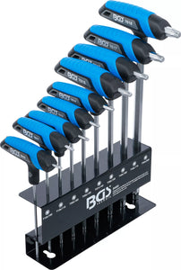 T-handtag-Nyckel-sats | T-Profil (för Torx) T10 - T50 | 9 delar. BGS 8485