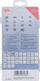 Pressmuttrar-sortiment | Mässing | 330 delar. BGS 85223