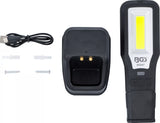 COB-LED arbetslampa | fällbar | med laddningsstation. BGS 85347