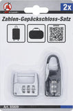 Bagage-Kombinationslås-sats | 2 delar. BGS Diy 85809