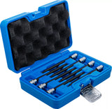 Bit-Insats-Sortiment | 6,3 mm (1/4") | T-Profil (för Torx) med kulhuvud T10 - T40 | 7 delar. BGS 8618