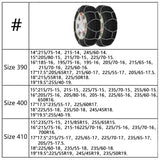 Snökedjor till bil 2-pack 16 mm SUV 4x4 storlek 390