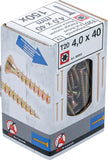 Universalskruv | T-Profil (för Torx) T20 | 4,0 x 40 mm | 150 st.