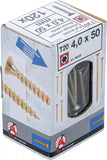 Universalskruv | T-Profil (för Torx) T20 | 4,0 x 50 mm | 120 st.