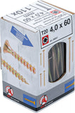 Universalskruv | T-Profil (för Torx) T20 | 4,0 x 60 mm | 110 st.