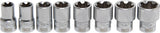 Hylsa-sats T-Profil Plus (för Torx Plus) | 12,5 mm (1/2") | 18EP - 32EP | 8 delar. BGS 8806