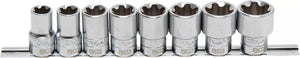 Hylsa-sats T-Profil Plus (för Torx Plus) | 12,5 mm (1/2") | 18EP - 32EP | 8 delar. BGS 8806