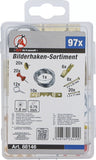 Tavelkrok-sortiment | 97 delar. BGS Diy 88146