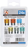 Personbil-Säkring-sortiment | 24 delar. BGS Diy 88154