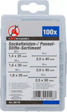 Sockellist- / panelstift-sortiment | 100 delar. BGS Diy 88178