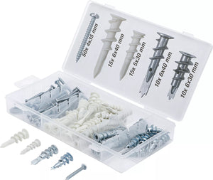 Gipsplugg-sortiment | 100 delar. BGS Diy 88200