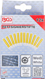 Fett-signeringspenna | Vit | 12 st.. BGS 8822