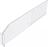 Plast-skiljare | transparent | 285 / 480 x 120 mm. BGS 89957