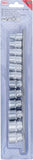 Glödstift-Länknyckel-sats, Sexkant | 10 mm (3/8") | 8 - 19 mm | 12 delar. BGS 9104