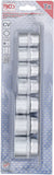 Hylsa-sats, Tolvkant | 12,5 mm (1/2") | 20 - 32 mm | 7 delar. BGS 9109