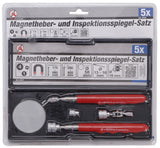 Magnetlyftare- och Inspektionsspegelsats | 4 delar. BGS Diy 9197