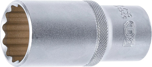 Hylsa Tolvkant, djup | 12,5 mm (1/2