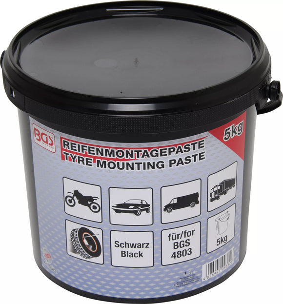 Däckmonteringspasta | svart | 5 kg. BGS 9382