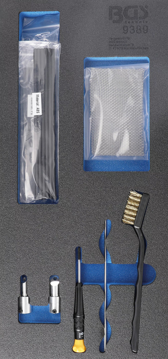 Verkstadsvagninlägg 1/3: Förbrukningsmaterial | för plastreparationssats BGS 9388. BGS 9389