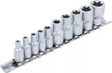 Hylsa-sats E-Profil | 6,3 mm (1/4") / 10 mm (3/8") | E4 - E16 | 10 delar. BGS Diy 9548