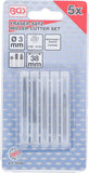 HSS-Fräsverktyg-sats, extra kort | 5 delar. BGS 9596