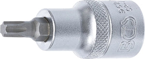 Bit-Insats | Längd 55 mm | Inre fyrkant 12,5 mm (1/2") | T-Profil (för Torx) T35. BGS 9627