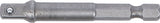 Adapter för borrmaskiner | Yttre sexkant 6,3 mm (1/4") / Yttre fyrkant 6,3 mm (1/4"). BGS 9685-1