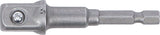 Adapter för borrmaskiner | Yttre sexkant 6,3 mm (1/4") / Yttre fyrkant 12,5 mm (1/2"). BGS 9685-3