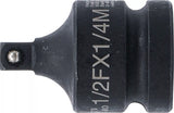 Kraft-Hylsnyckel-Adapter | Inre fyrkant 12,5 mm (1/2") - Yttre fyrkant 6,3 mm (1/4"). BGS 9778