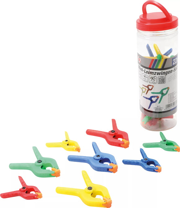Mini-limknekt-sats | ABS-plast | 22 delar. BGS Diy 9789