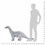 Stående plyschleksak brachiosaurus grå XXL