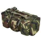 3-i-1 Militärinspirerad duffelväska 90 L kamouflage