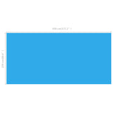 Rektangulärt poolskydd 450 x 220 cm PE blått