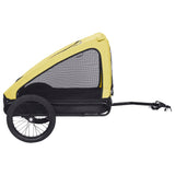 Cykelvagn för djur gul och svart