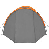 Tält för 4 personer grå och orange