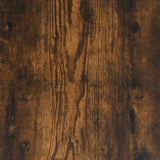 Avlastningsbord rökfärgad ek 75x22,5x75 cm konstruerat trä